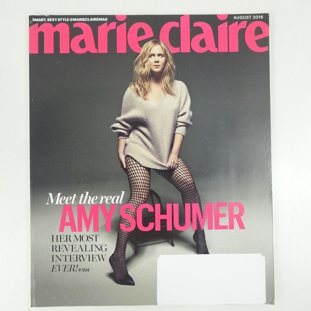 Marie Claire Magazine August 2016 Amy Schumer The Denim Issue